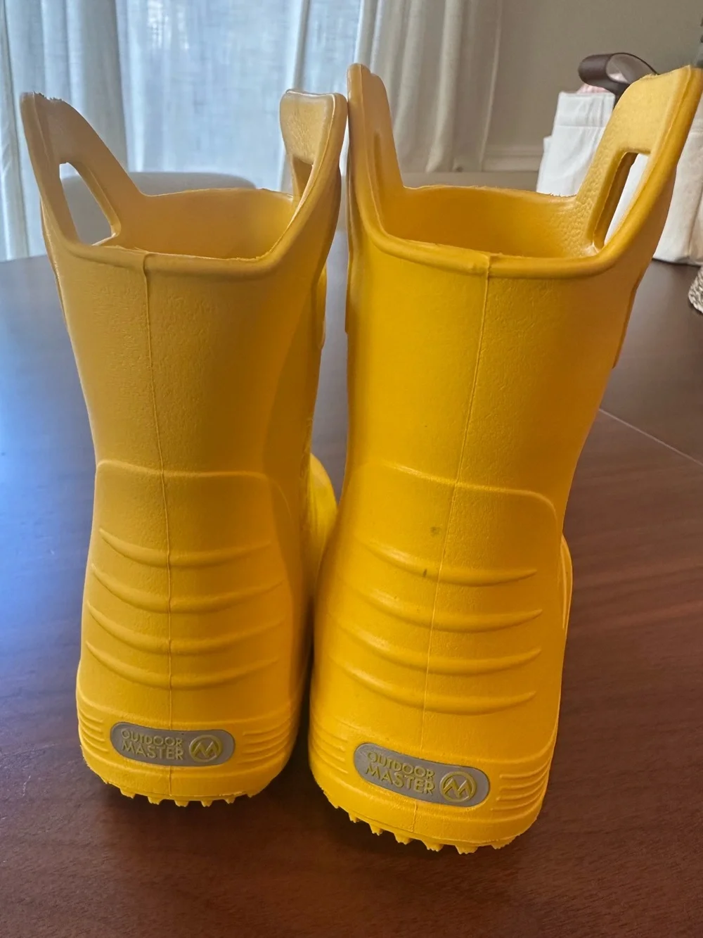 Outdoor Playmaster Kids' Bright Yellow Rain & Snow Boots with Easy Pull Handles